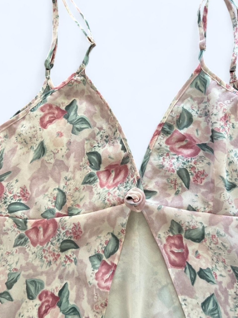 Coquette Vintage Splendida per La Senza Floral Chemise Slip L - Picture 2 of 12